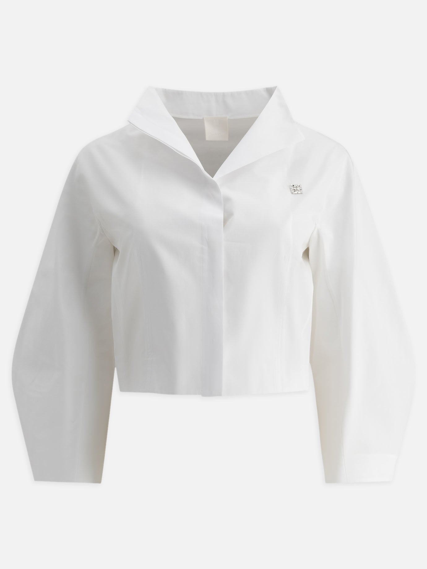 Givenchy Cropped poplin shirt 16678984_36 White thumbnail_1