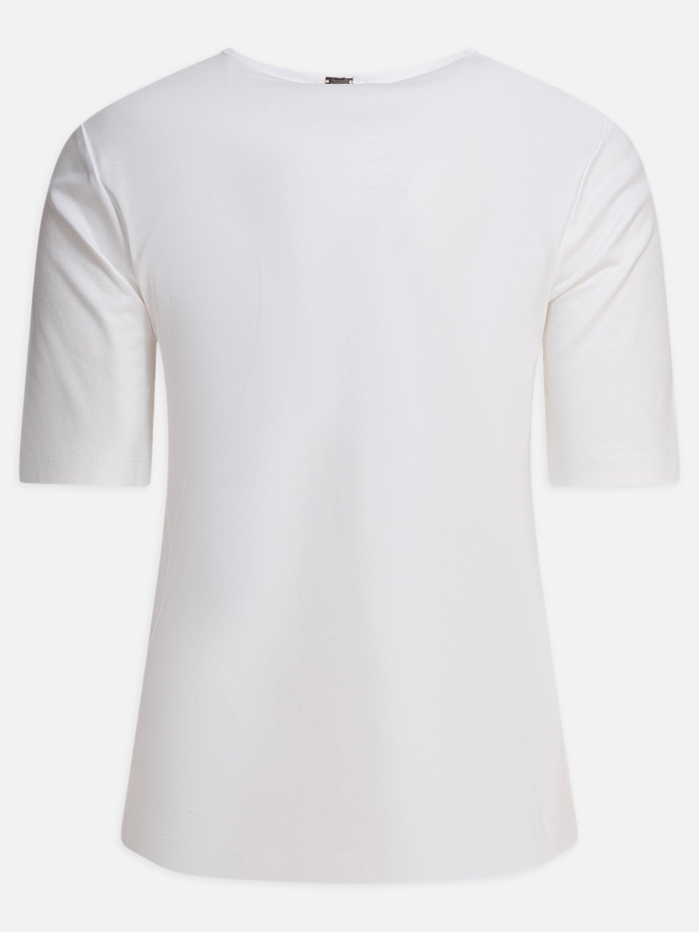 Round neck t-shirts Solid colour  White - Herno Women | PDP | VIETTI Online Store | Zoom-Modal_2
