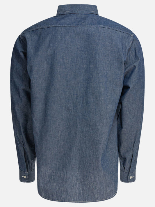 Human Made Chambray shirt 10229968_L Blue 2