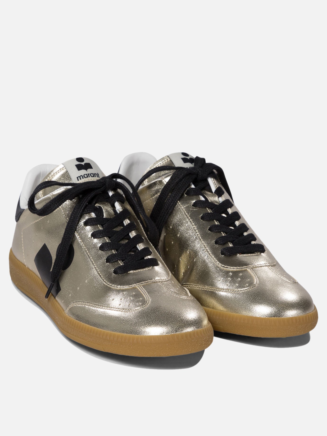 Low top sneakers 100% leather - 100% rubber  Gold - Isabel Marant Women | PDP | VIETTI Online Store | thumbnail_2