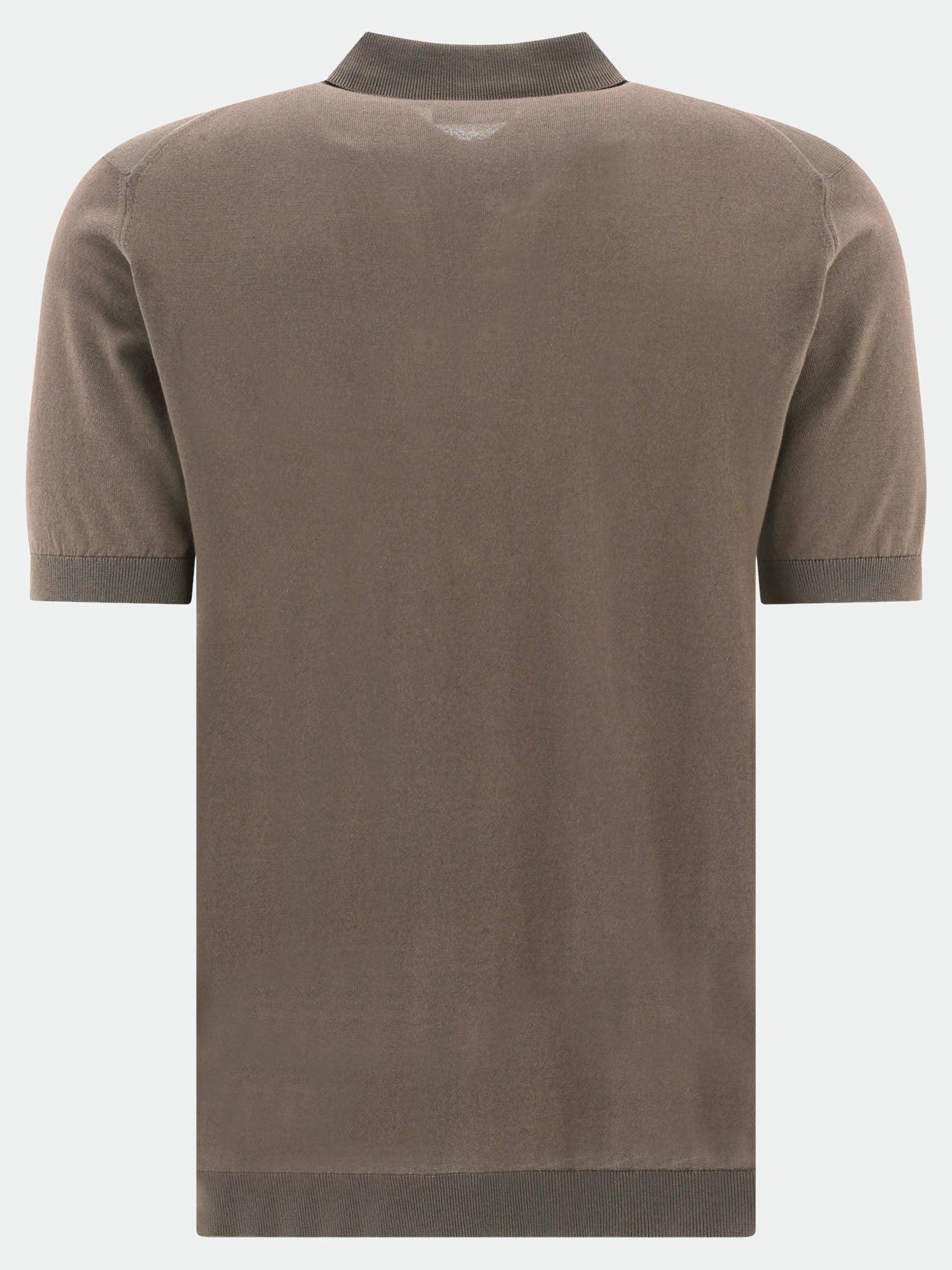 Polo shirts with buttons Solid colour  Brown - John Smedley Men | PDP | VIETTI Online Store | Zoom-Modal_2
