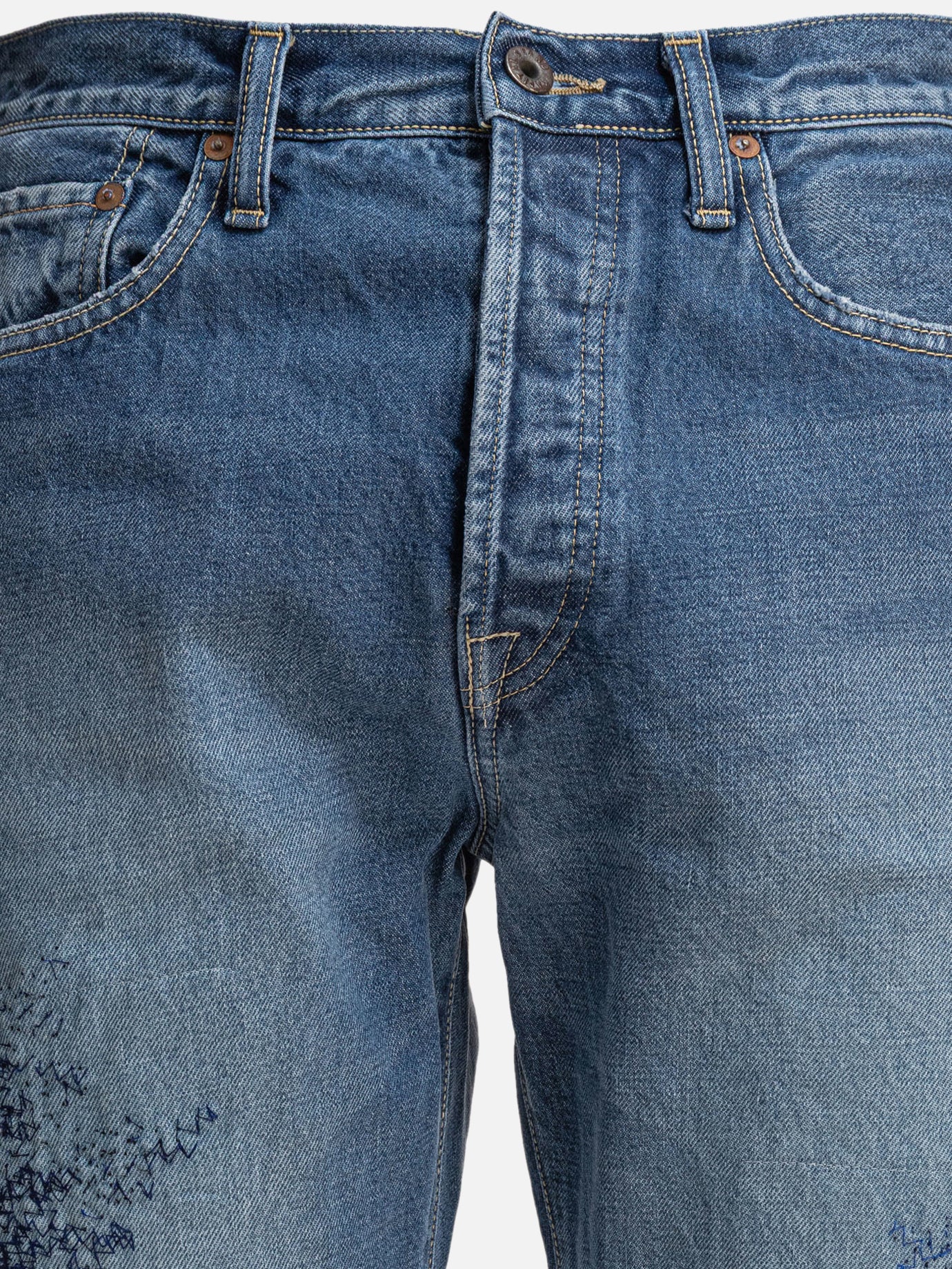 KAPITAL &quot;Monkey Cisco&quot; jeans 12690087_32 Blue thumbnail_3