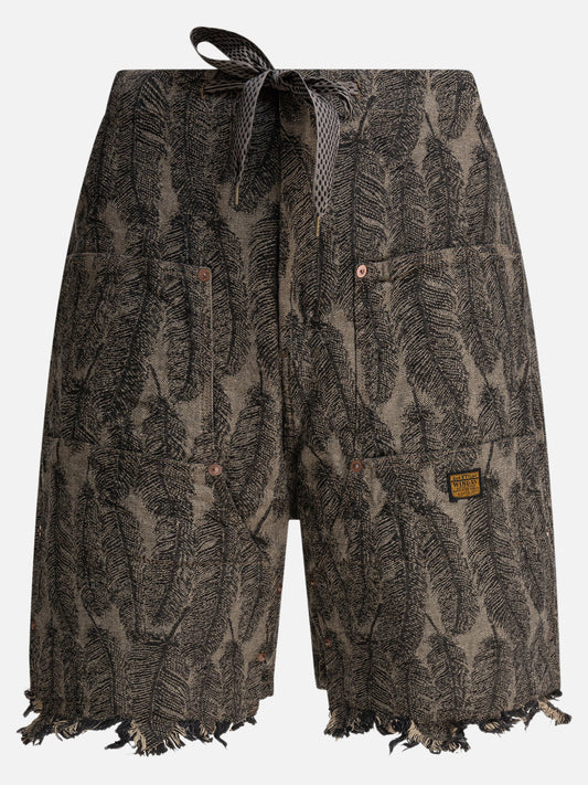 KAPITAL "Magpie" short 10947679_2 Beige 1
