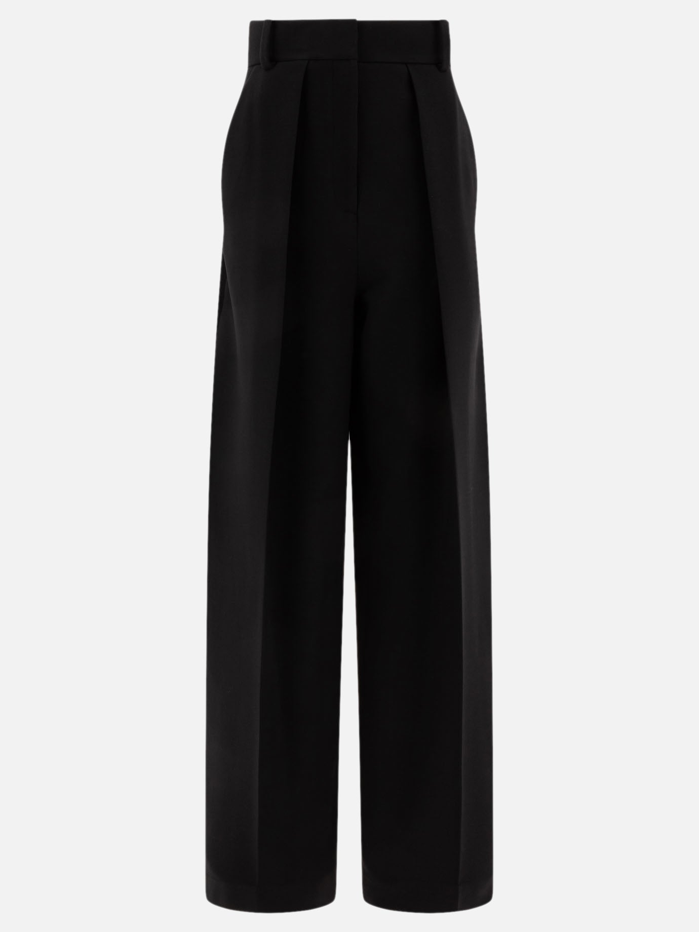 Tailored trousers Solid colour  Black - Khaite Women | PDP | VIETTI Online Store | thumbnail