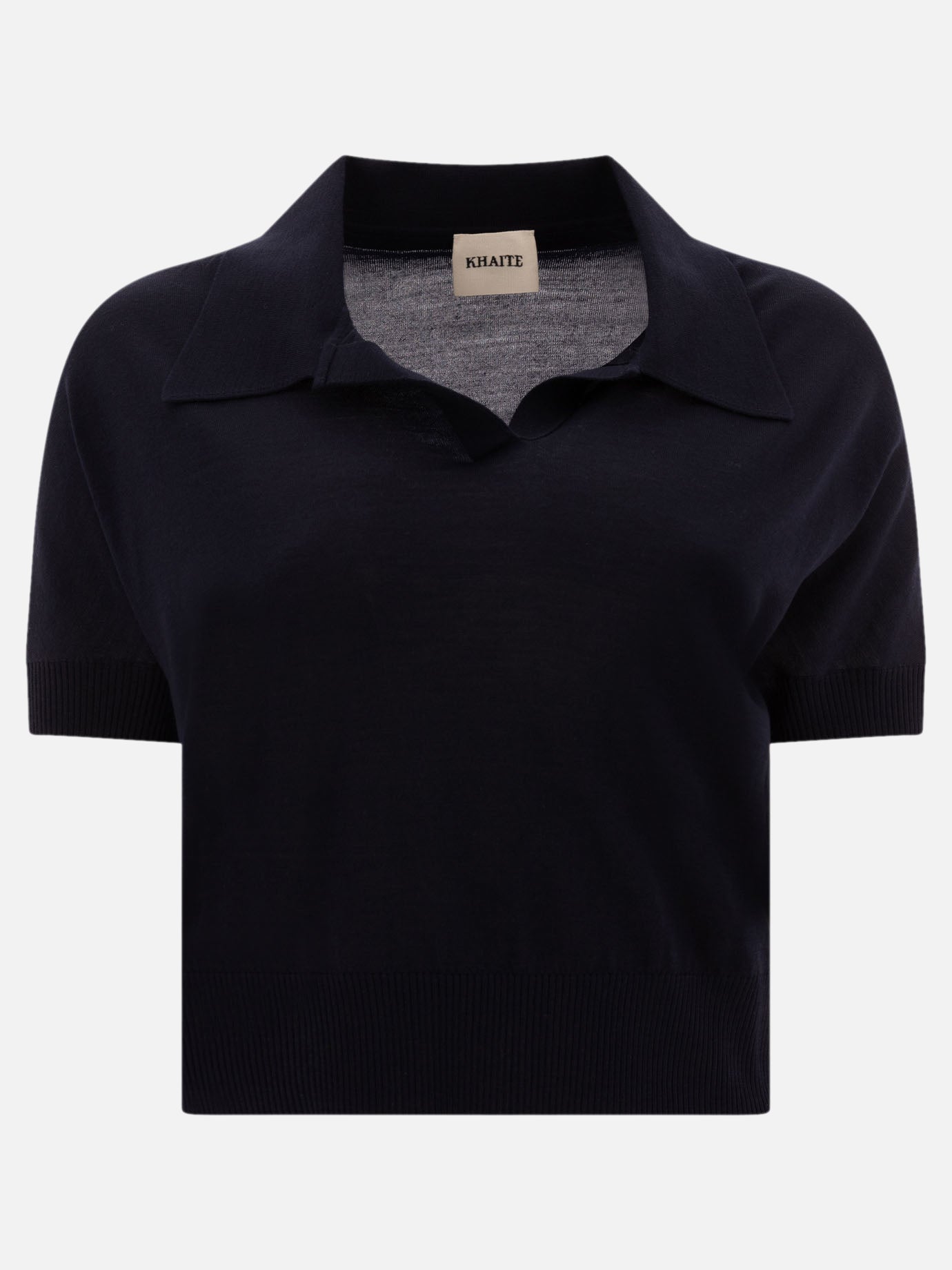 Polo shirts without buttons Solid colour  Blue - Khaite Women | PDP | VIETTI Online Store | Zoom-Modal
