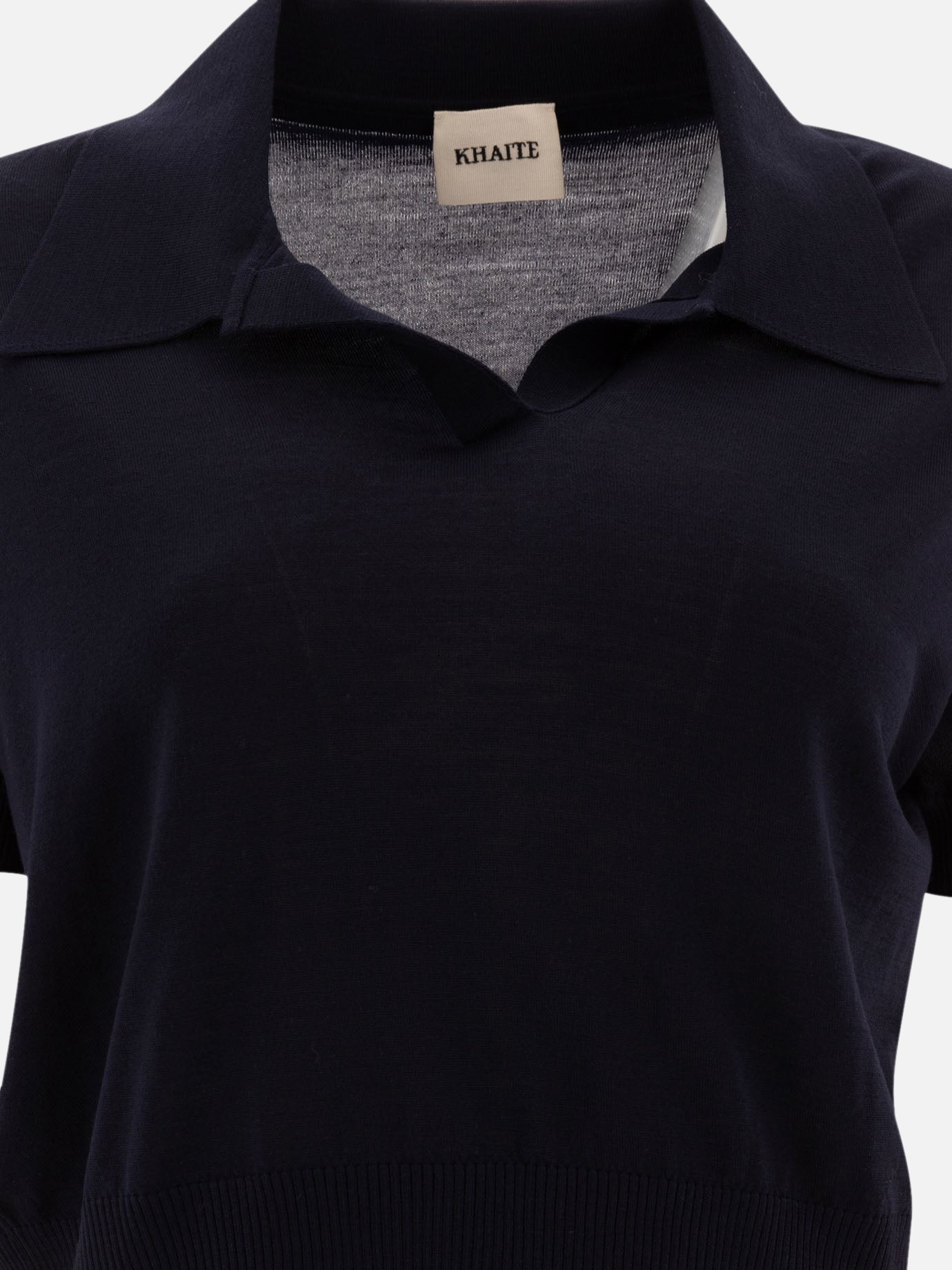 Polo shirts without buttons Solid colour  Blue - Khaite Women | PDP | VIETTI Online Store | Zoom-Modal_3
