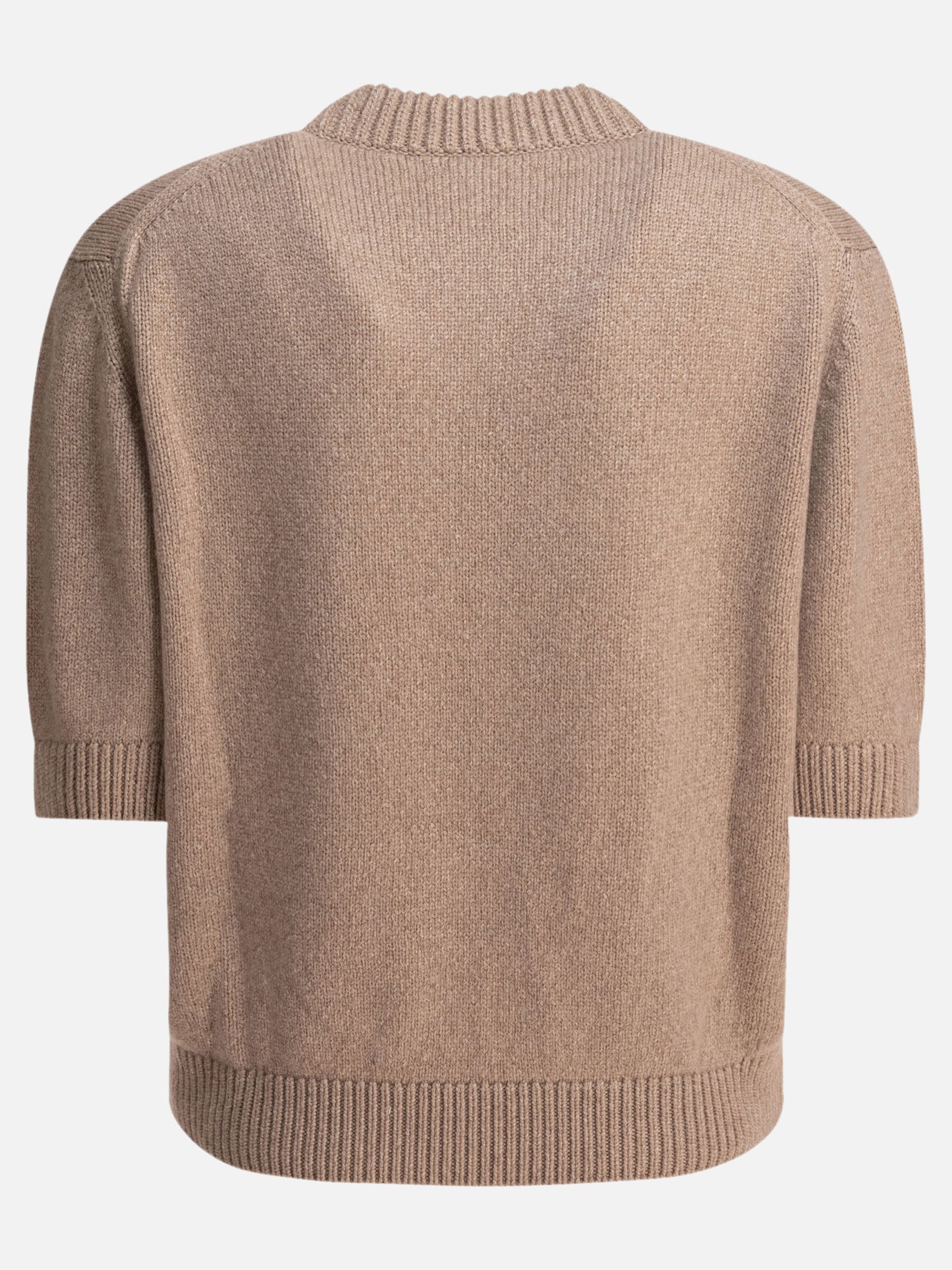 Crewneck sweaters Solid colour  Beige - Khaite Women | PDP | VIETTI Online Store | thumbnail_2