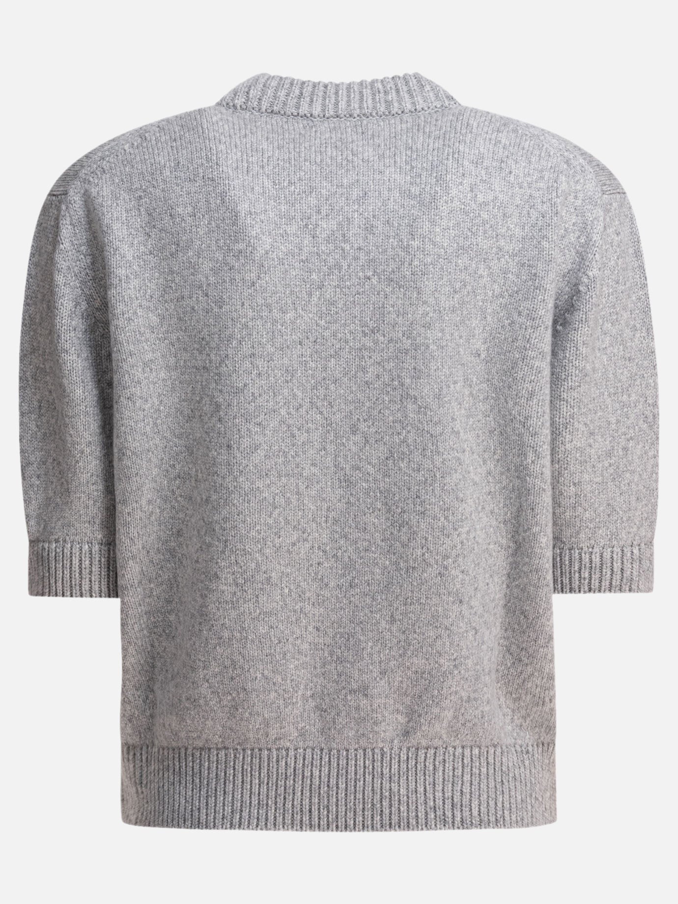 Crewneck sweaters Solid colour  Grey - Khaite Women | PDP | VIETTI Online Store | thumbnail_2
