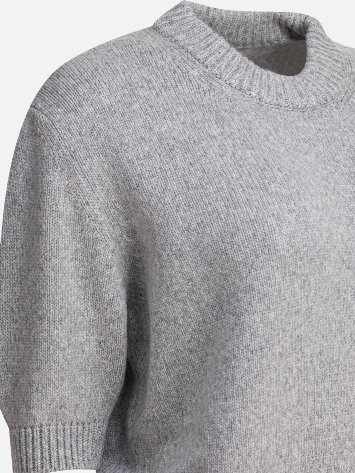 Crewneck sweaters Solid colour  Grey - Khaite Women | PDP | VIETTI Online Store | thumbnail_4