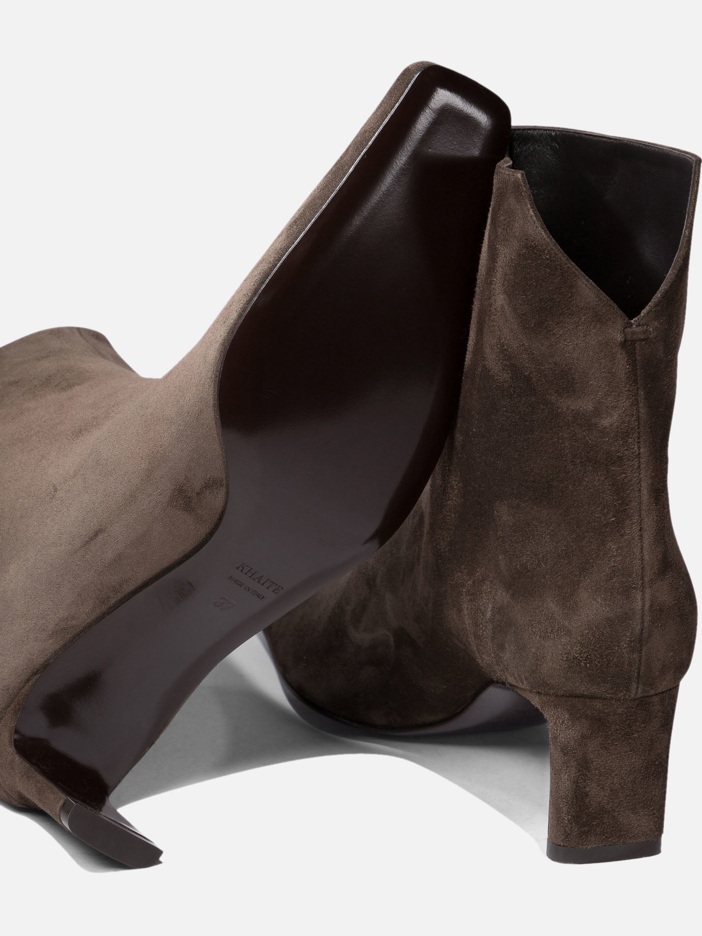 Pull-on boots 100% leather - 100% leather  Brown - Khaite Women | PDP | VIETTI Online Store | thumbnail_5