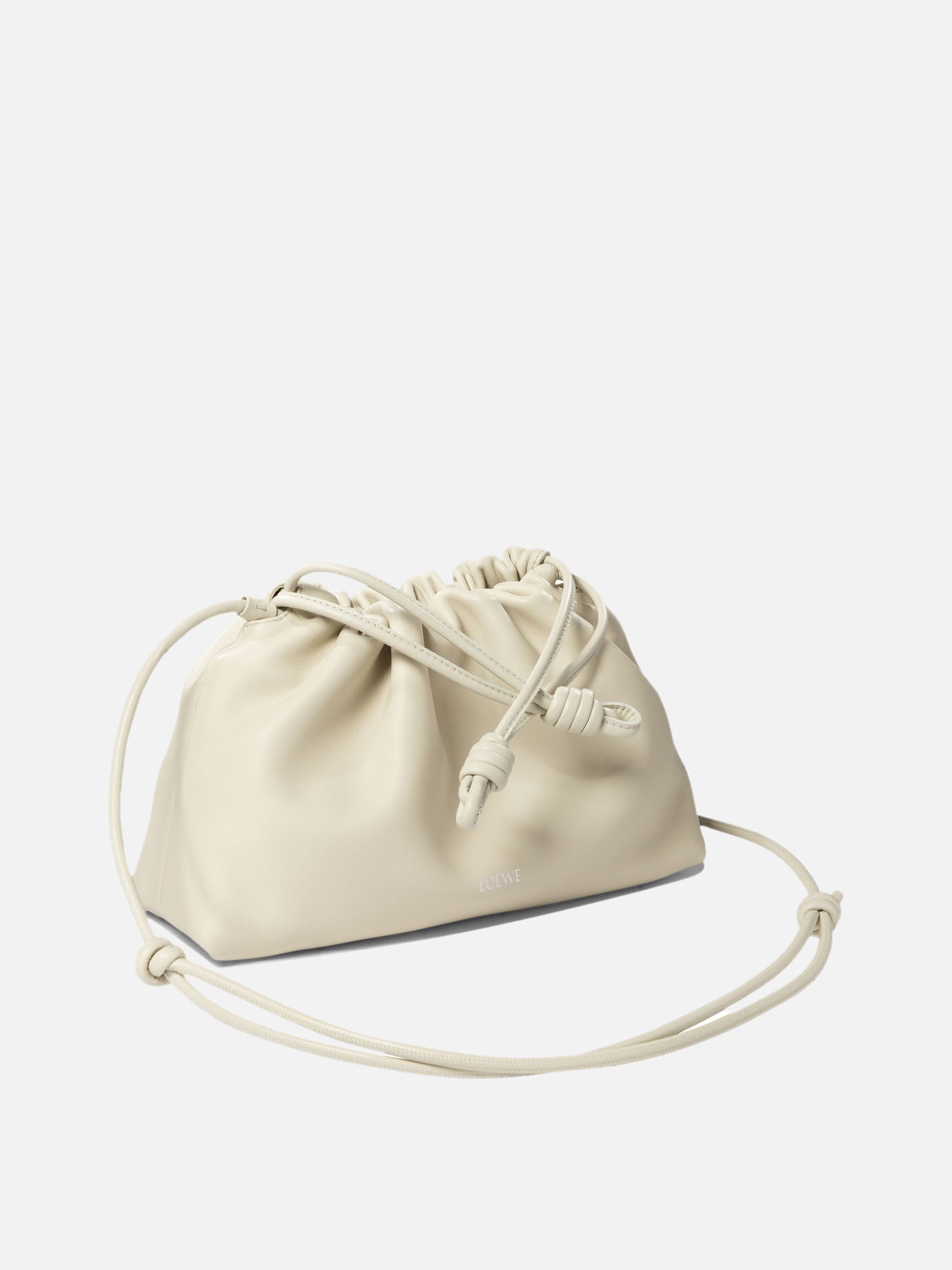 Loewe "Medium Flamenco" clutch White