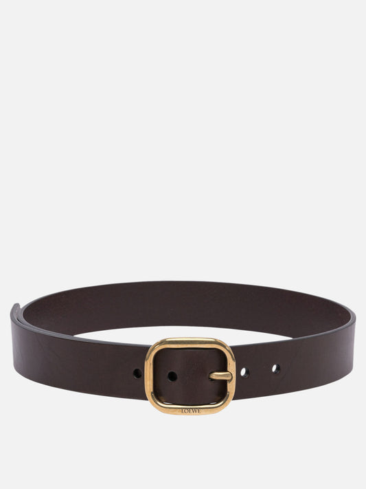 Loewe Belt with lettering logo 12639919_80 Brown 1