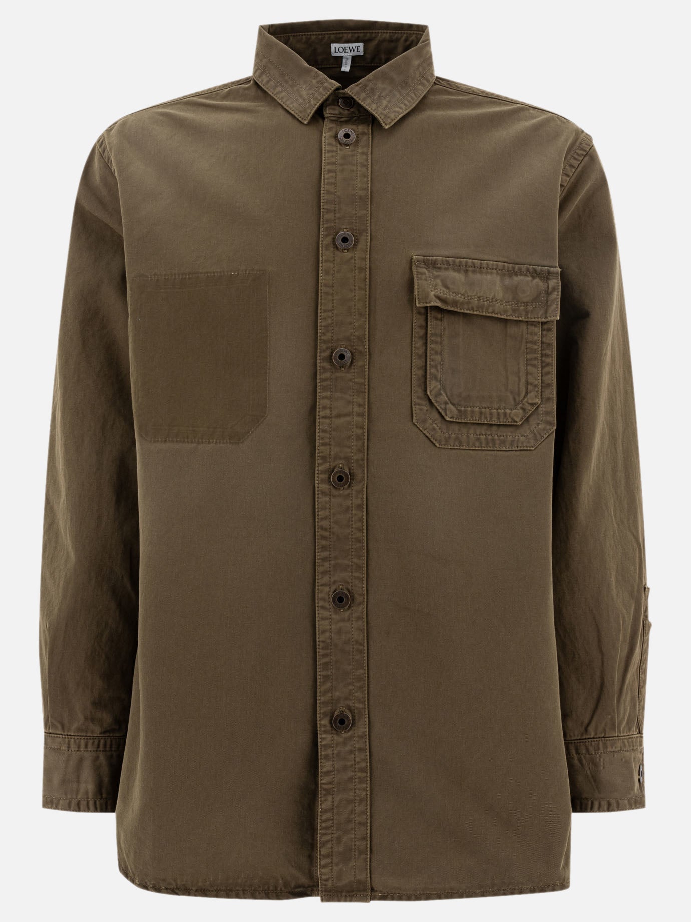 Overshirt jackets Solid colour  Green - Loewe Men | PDP | VIETTI Online Store | Zoom-Modal
