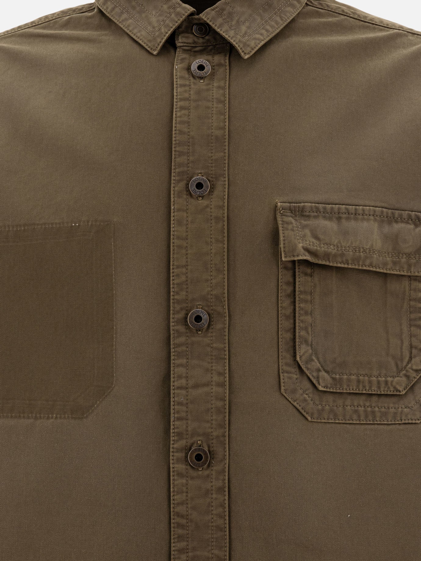 Overshirt jackets Solid colour  Green - Loewe Men | PDP | VIETTI Online Store | thumbnail_3