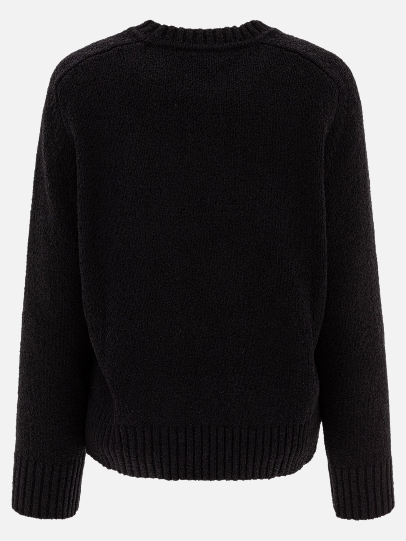Crewneck sweaters Tinta unita  Black - Loulou Studio Women | PDP | VIETTI Online Store | Zoom-Modal_2
