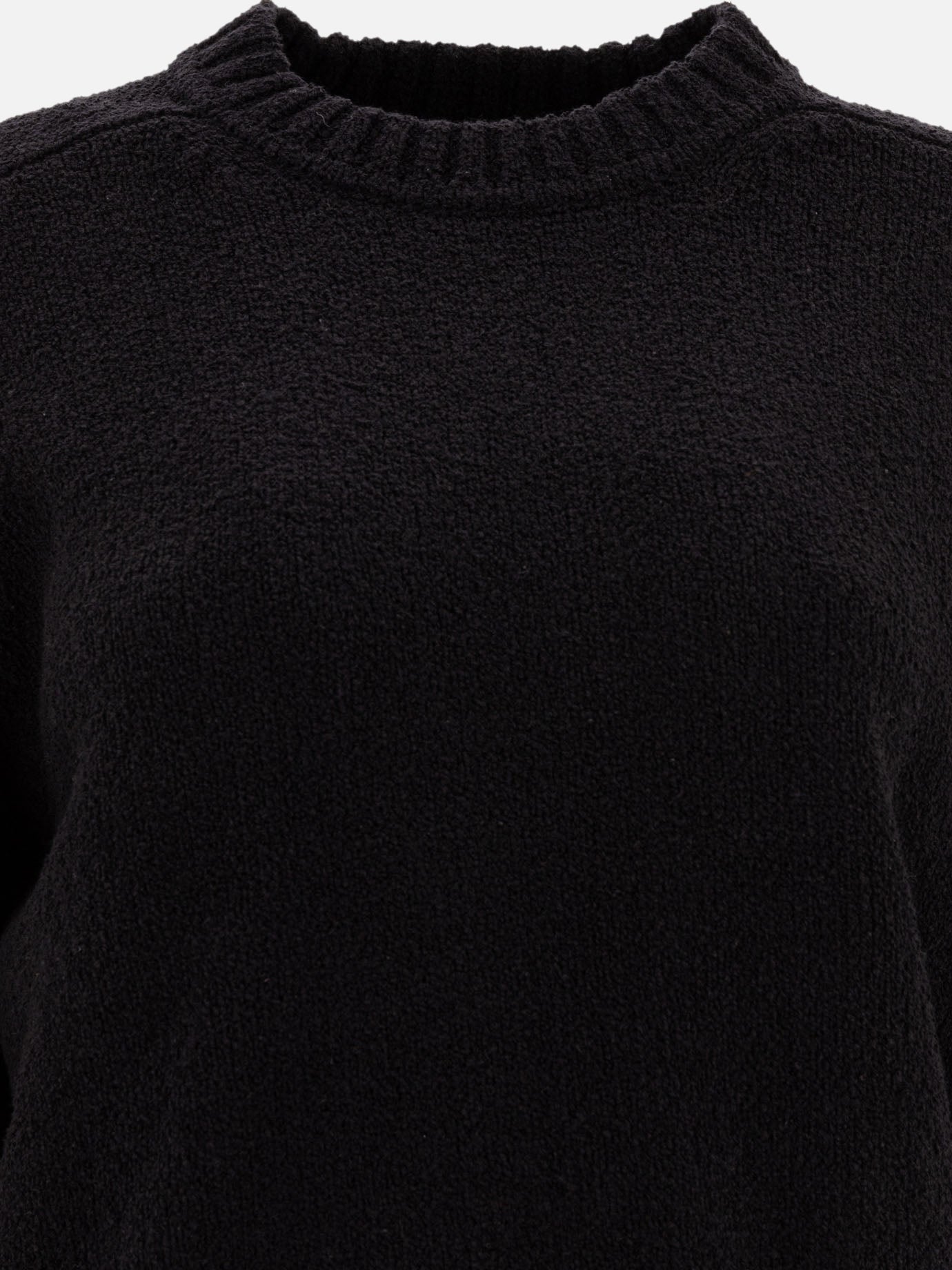 Crewneck sweaters Tinta unita  Black - Loulou Studio Women | PDP | VIETTI Online Store | Zoom-Modal_3
