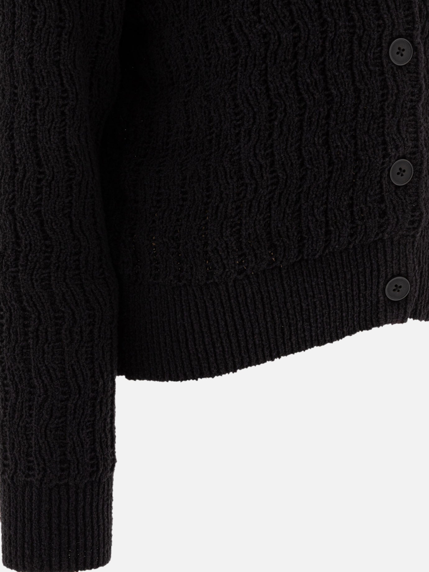 Cardigans Textured knit  Black - Loulou Studio Women | PDP | VIETTI Online Store | Zoom-Modal_4
