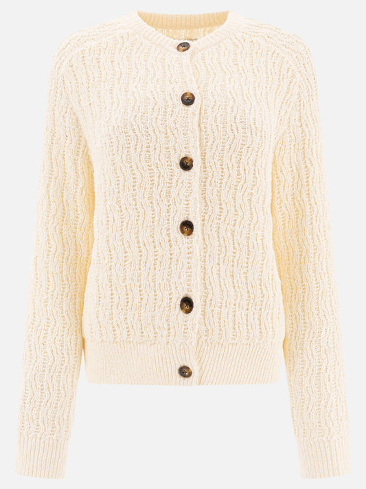 Cardigans Textured knit  White - Loulou Studio Women | PLP | VIETTI Online Store 
