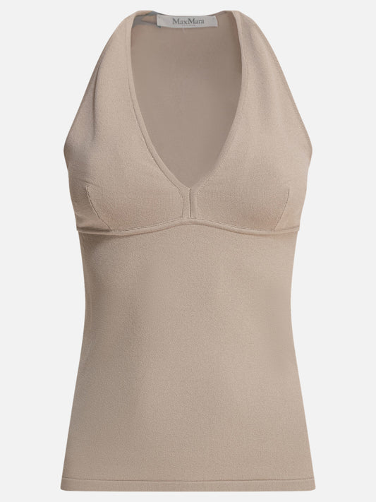 Tank tops Solid colour  Beige - Max Mara Women | PLP | VIETTI Online Store 
