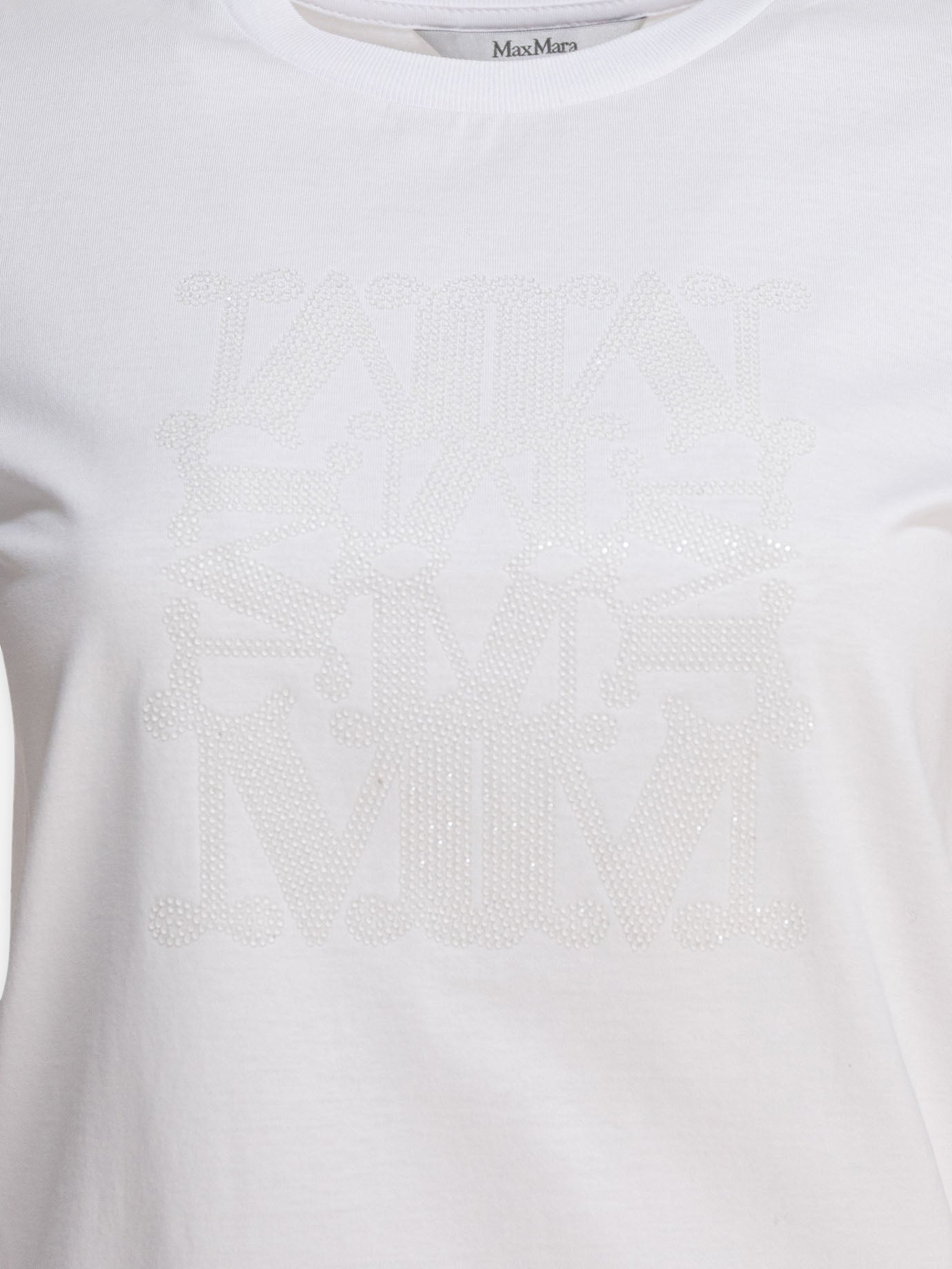 Crewneck t-shirts Logo  White - Max Mara Women | PDP | VIETTI Online Store | thumbnail_3