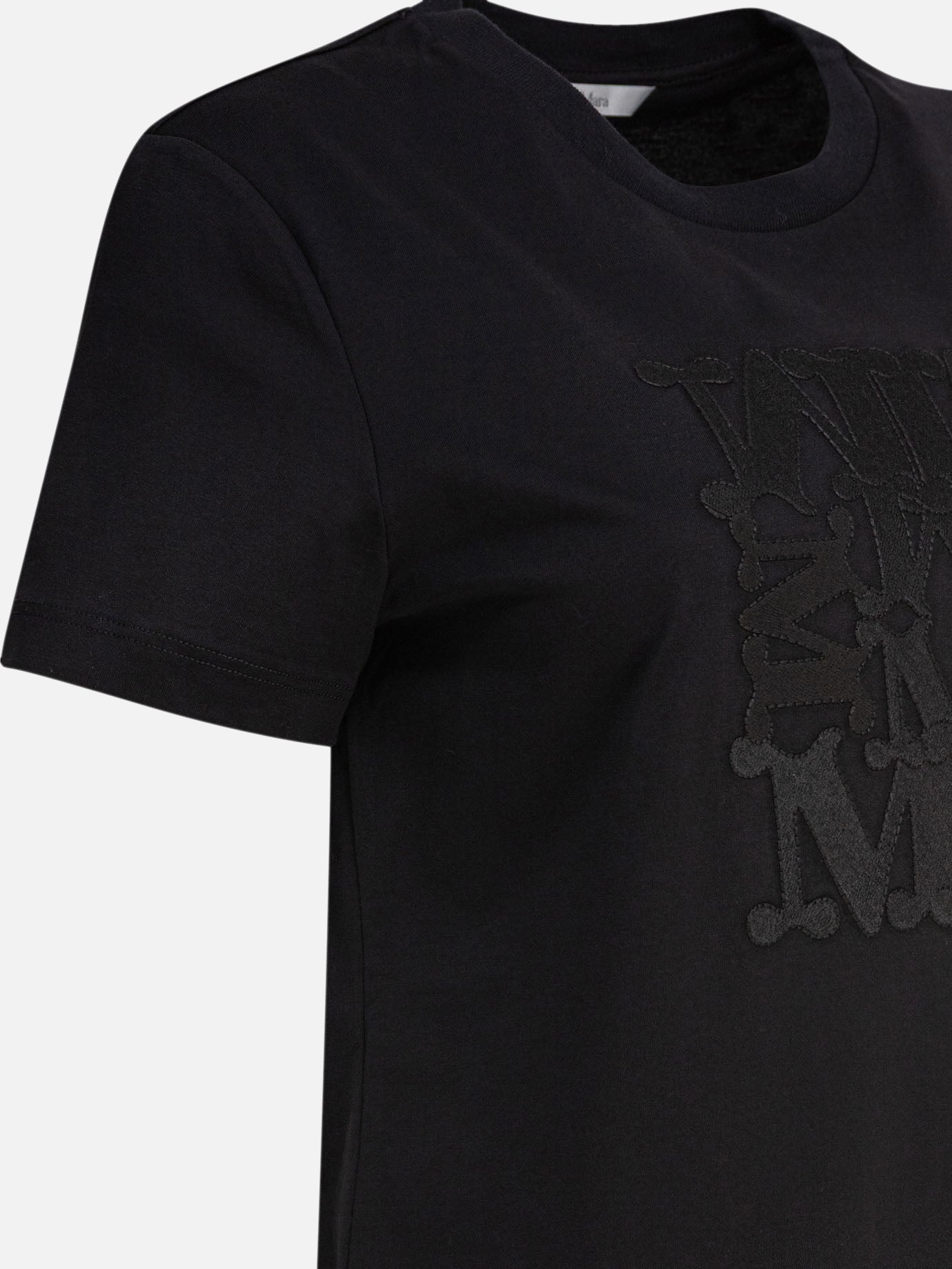 Crewneck t-shirts Logo  Black - Max Mara Women | PDP | VIETTI Online Store | thumbnail_4