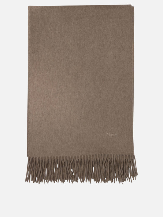 Fringed scarves 100% cashemere  Brown - Max Mara Women | PDP | VIETTI Online Store 
