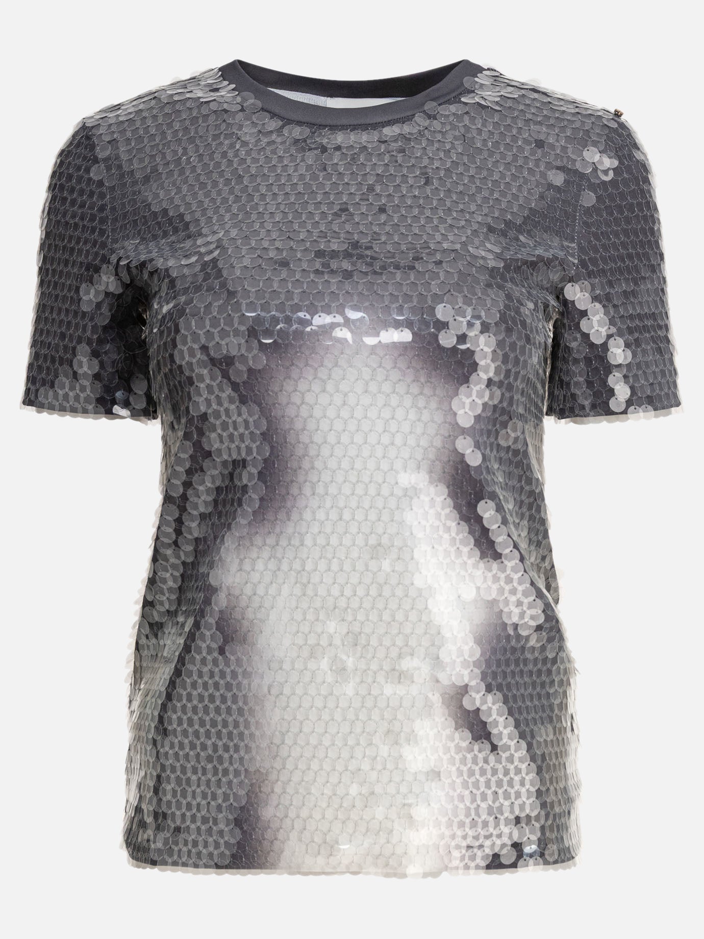Crewneck t-shirts Solid colour  Grey - Max Mara Sportmax Women | PDP | VIETTI Online Store | Zoom-Modal
