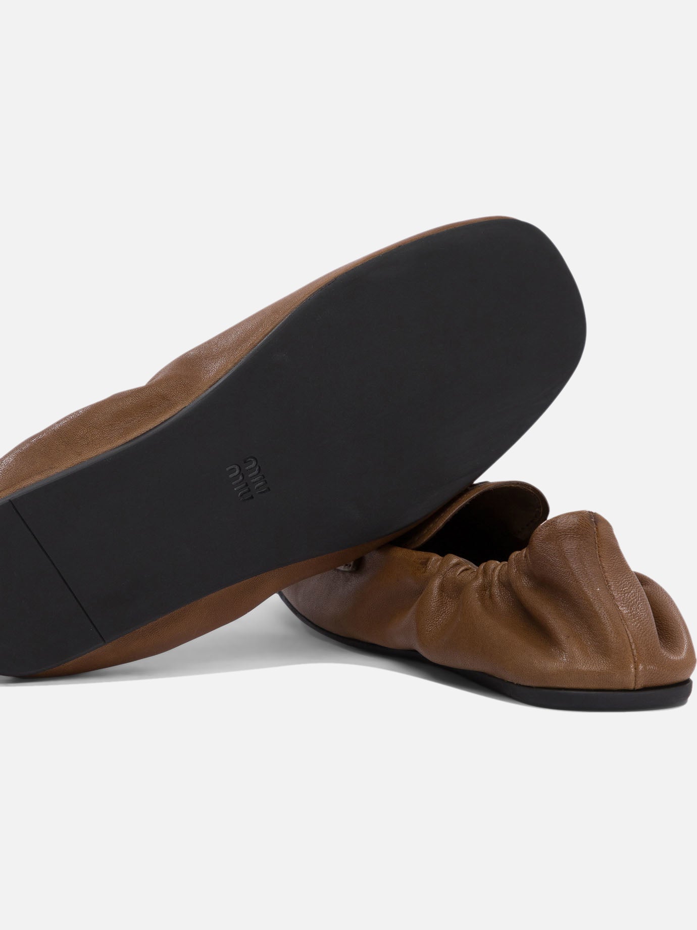 Miu Miu &quot;Ruches&quot; loafers 12415977_36 Brown thumbnail_5