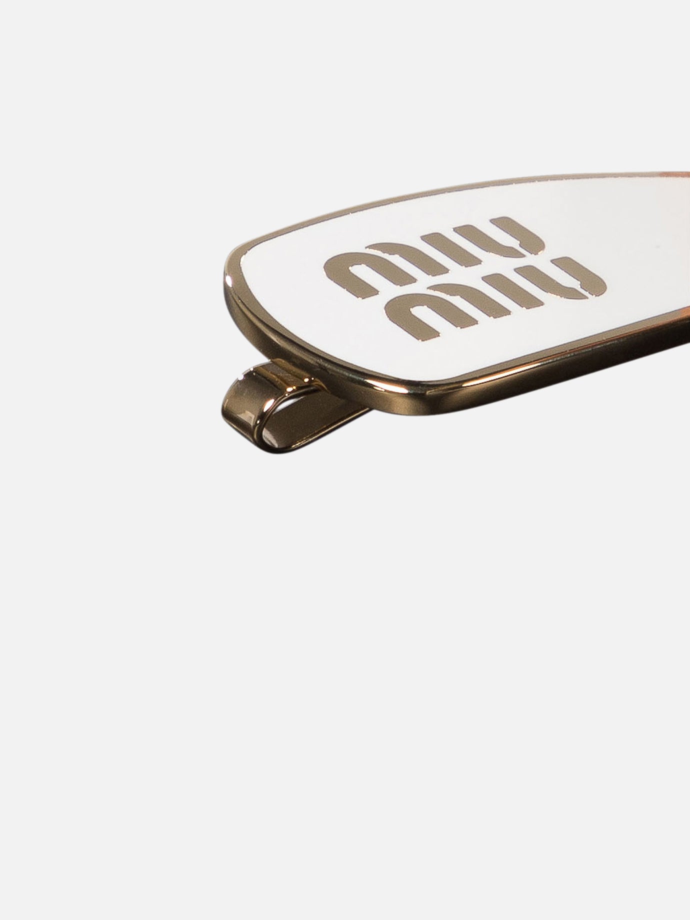 Hair clips 100% brass  White - Miu Miu Women | PDP | VIETTI Online Store | thumbnail_2