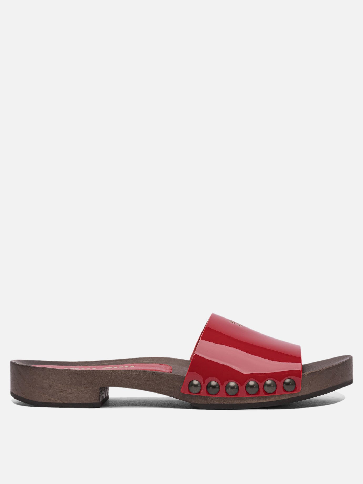 Miu Miu Patent leather clogs 11153047_36 Red thumbnail_1