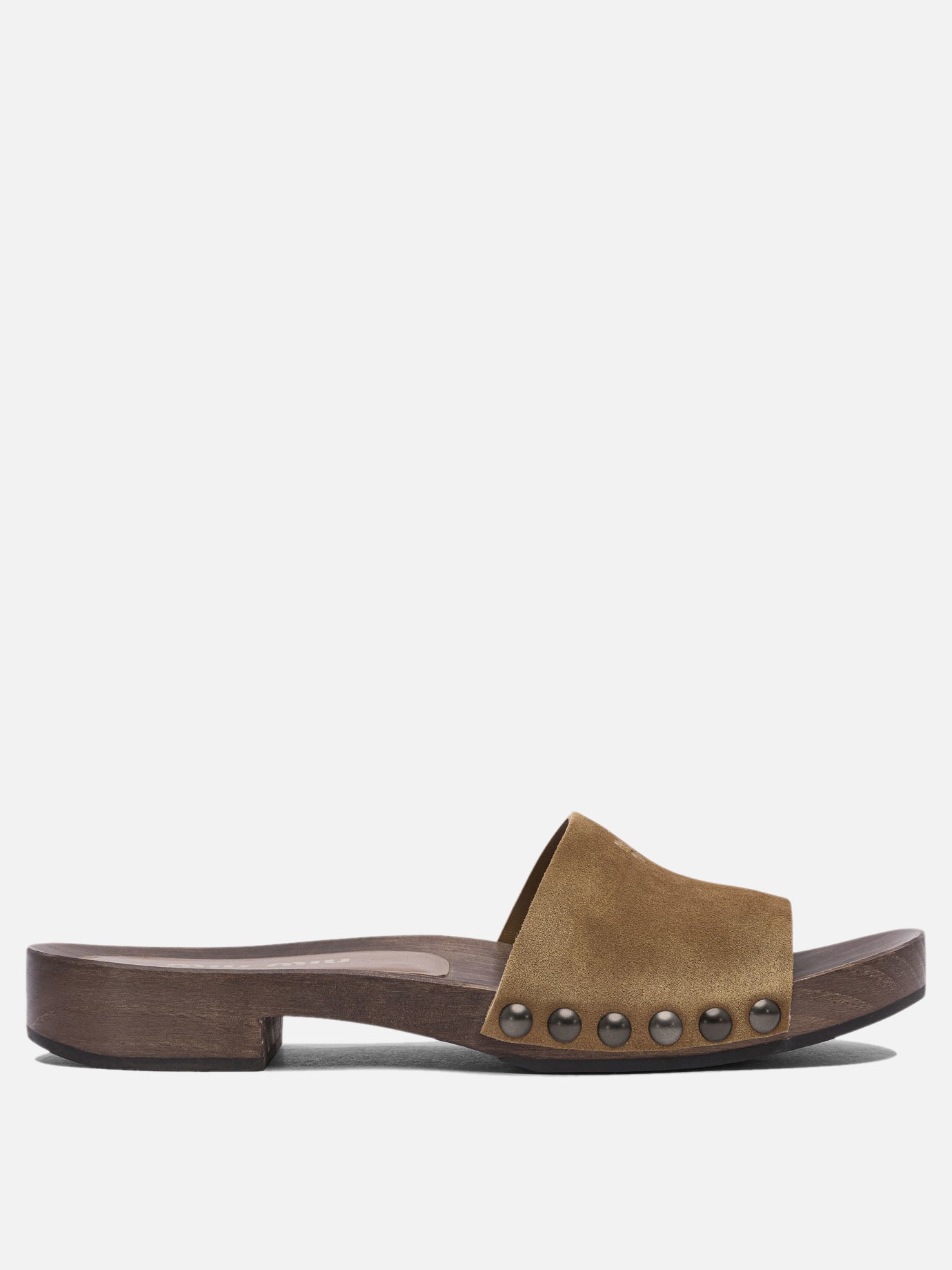 Miu Miu Patent leather clogs 12281287_36 Brown thumbnail_1