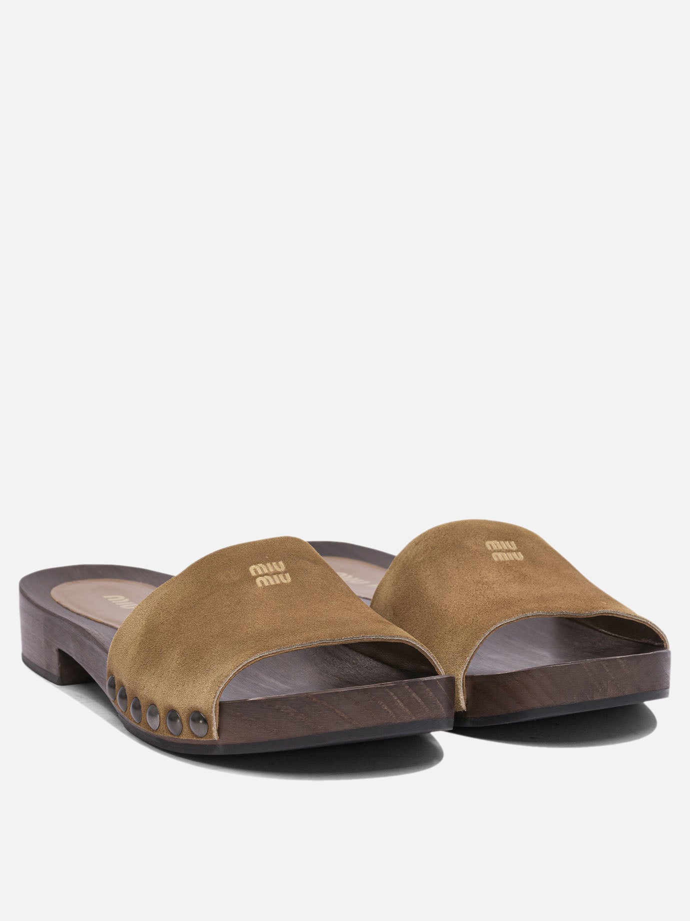 Miu Miu Patent leather clogs 12281287_36 Brown thumbnail_2