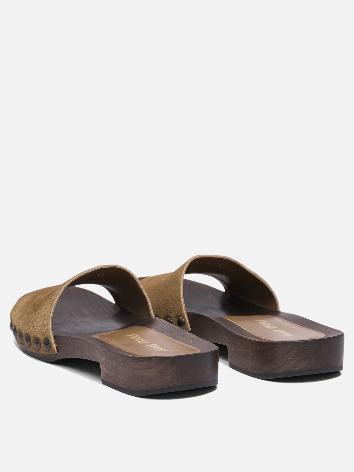 Patent leather clogs