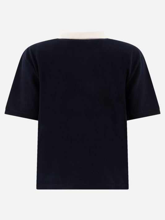 Polo shirts with buttons Logo  Blue - Miu Miu Women | PLP | VIETTI Online Store | 2
