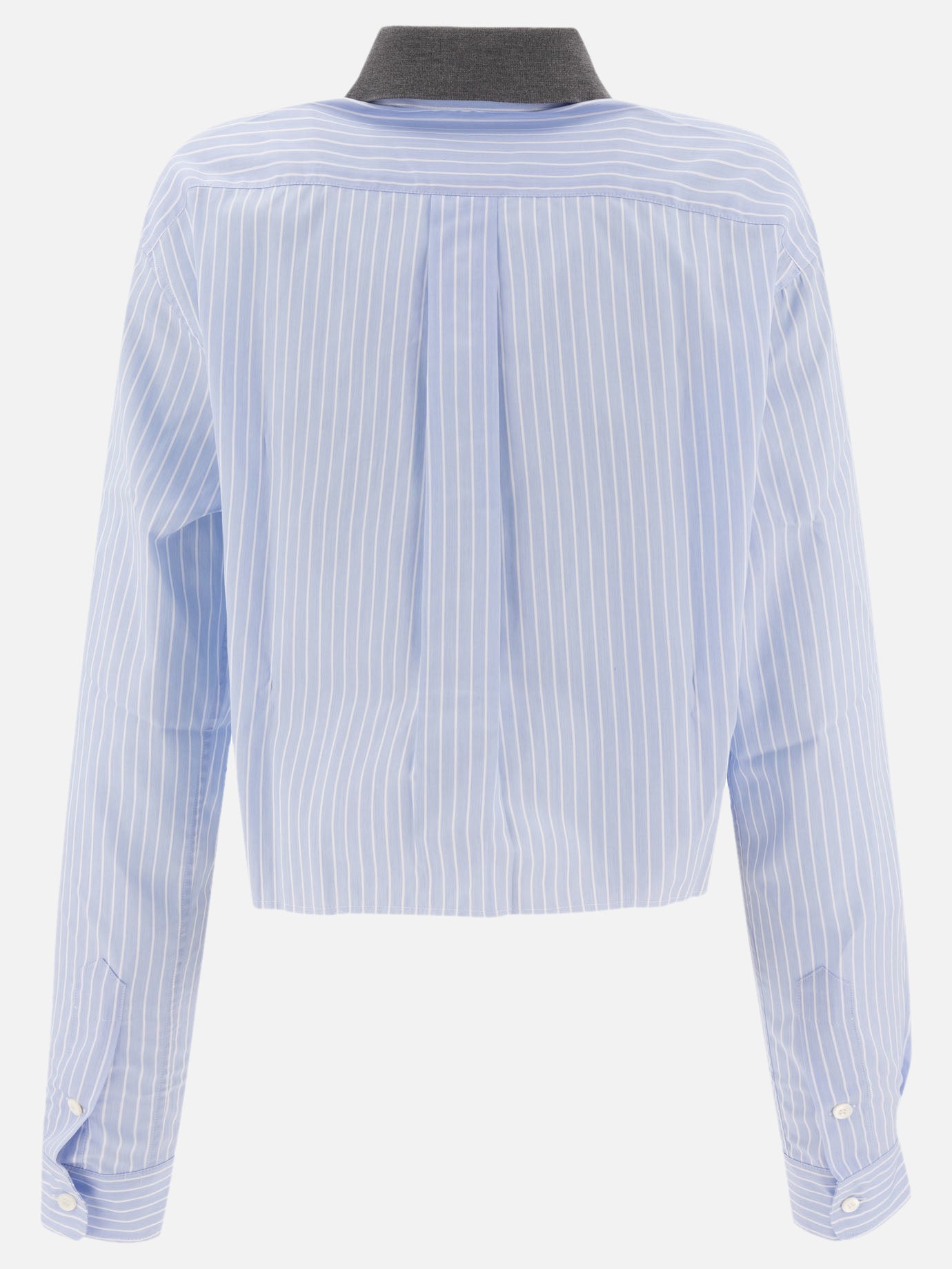 Casual shirts Striped  Light blue - Miu Miu Women | PDP | VIETTI Online Store | thumbnail_2