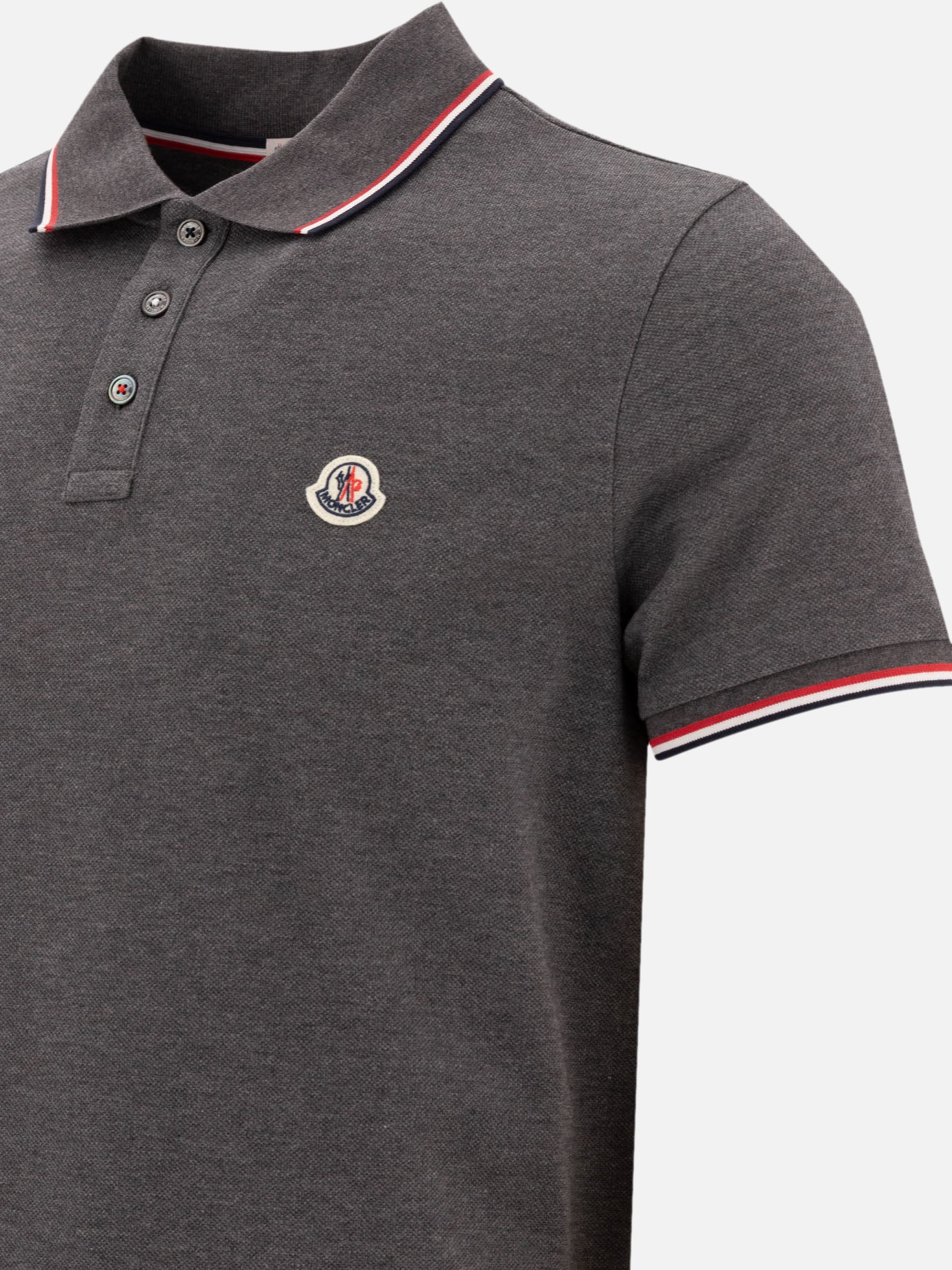 Moncler Polo shirt with logo 15781602_M Grey thumbnail_4