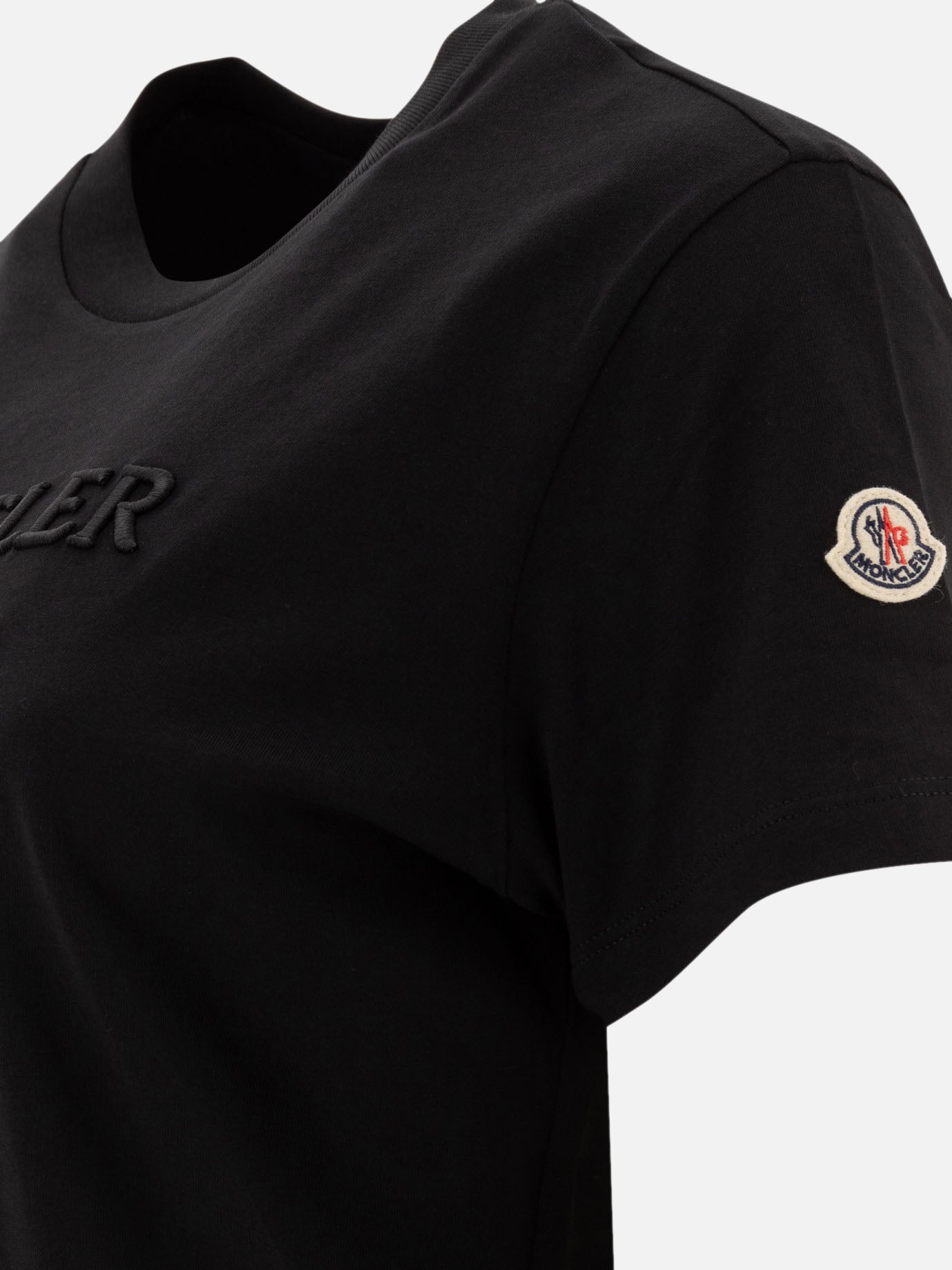 Crewneck t-shirts Logo  Black - Moncler Women | PDP | VIETTI Online Store | thumbnail_4