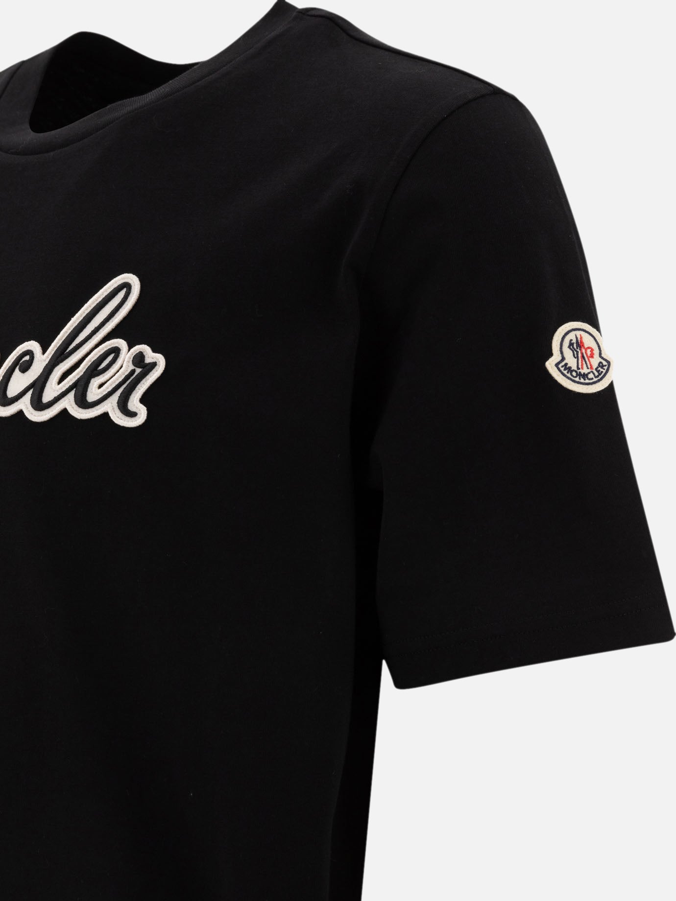 Crewneck t-shirts Logo  Black - Moncler Men | PDP | VIETTI Online Store | thumbnail_4