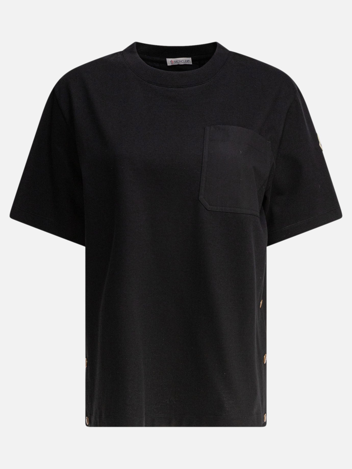 Crewneck t-shirts Logo  Black - Moncler Women | PDP | VIETTI Online Store | thumbnail