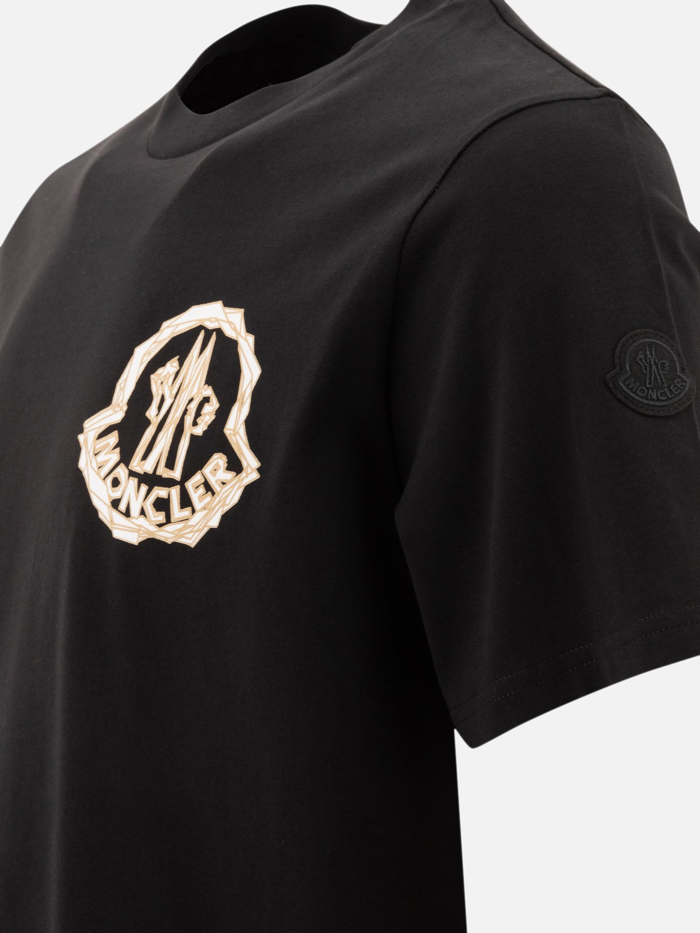 Crewneck t-shirts Logo  Blue - Moncler Men | PDP | VIETTI Online Store | thumbnail_4