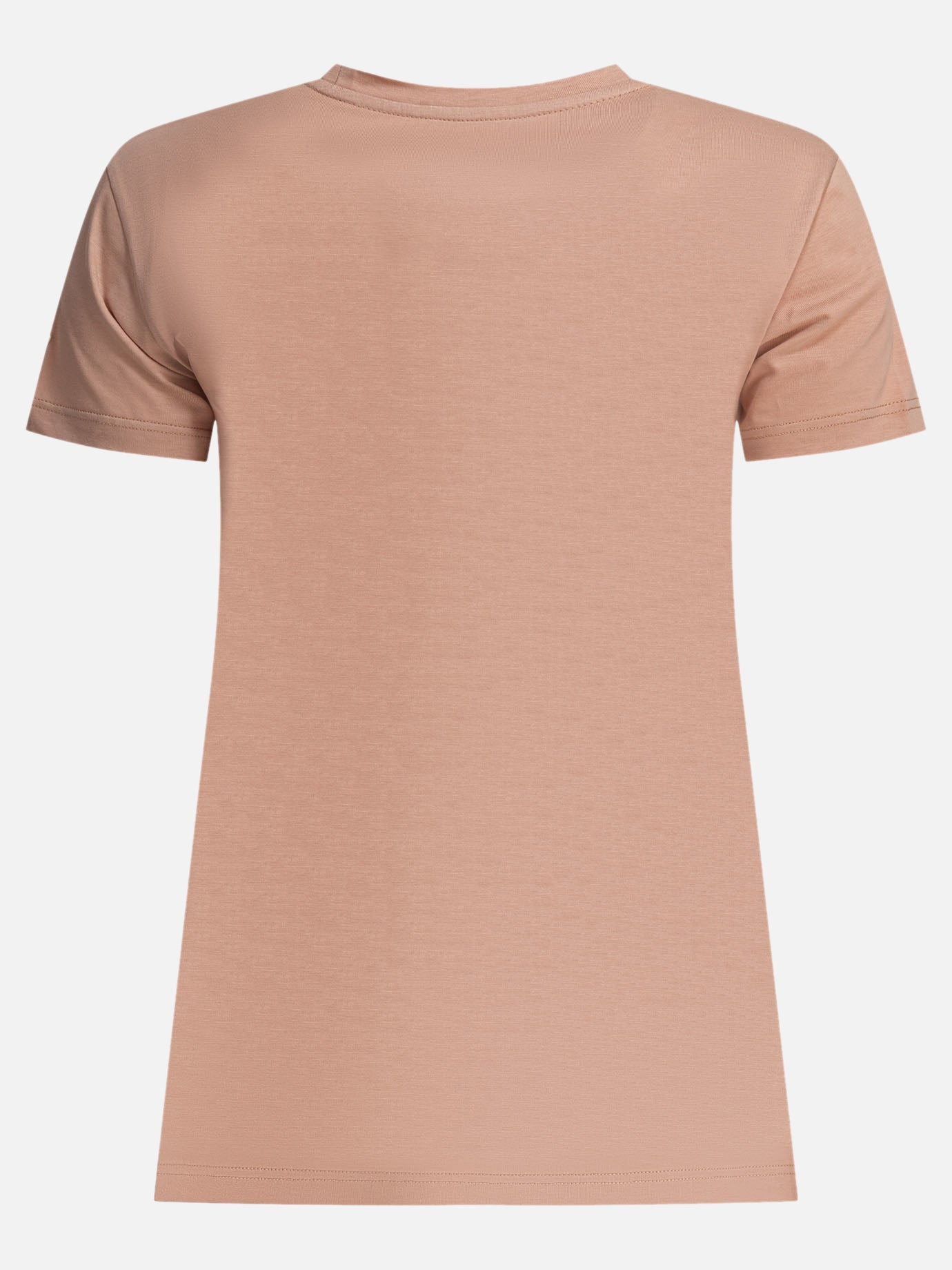 Moncler T-shirt with logo patch Pink