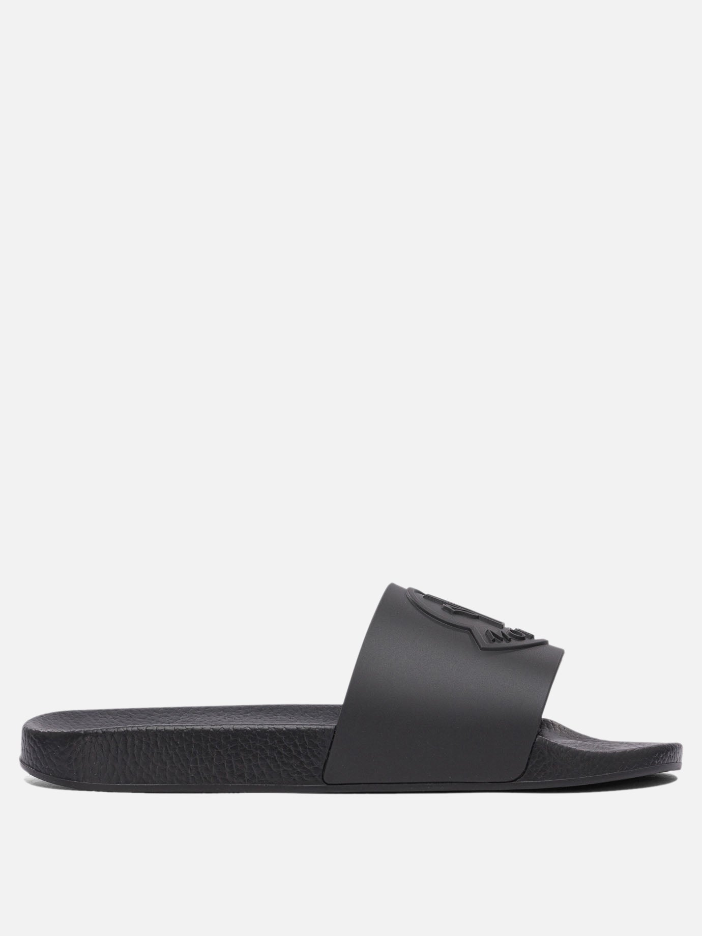 Slides 100% elastodiene - 100%elastodiene  Black - Moncler Men | PDP | VIETTI Online Store | Zoom-Modal

