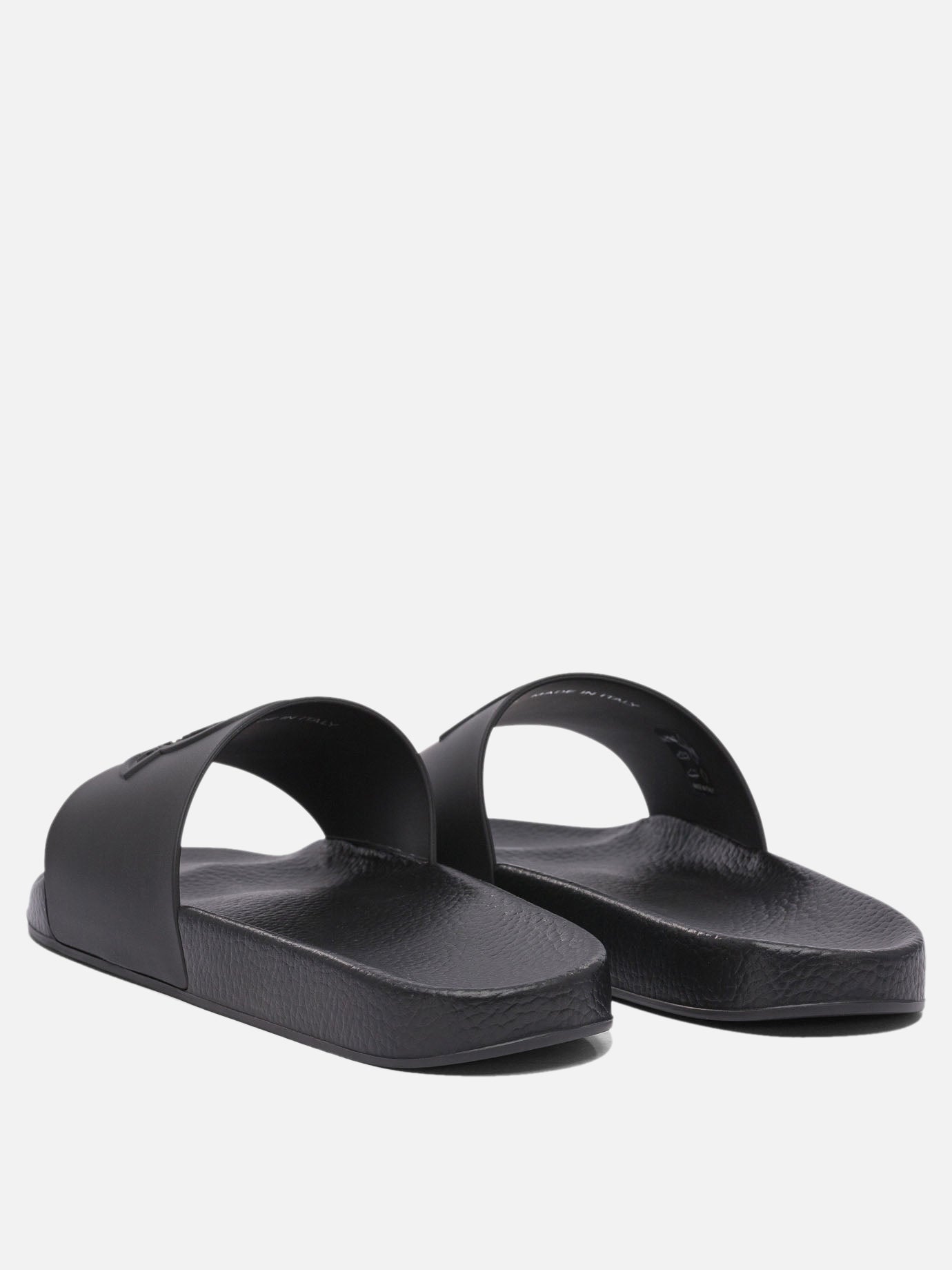 Slides 100% elastodiene - 100%elastodiene  Black - Moncler Men | PDP | VIETTI Online Store | thumbnail_4