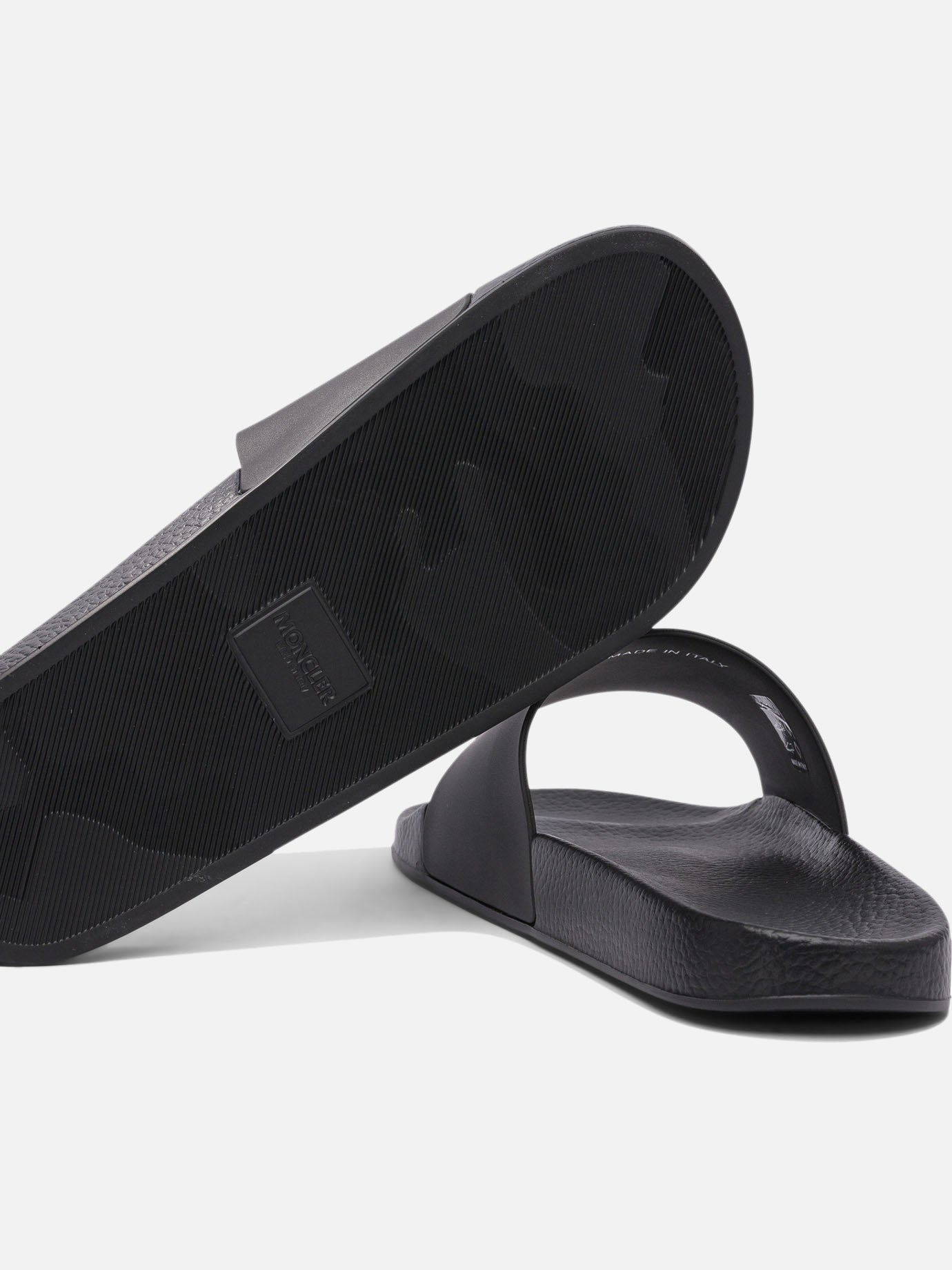 Slides 100% elastodiene - 100%elastodiene  Black - Moncler Men | PDP | VIETTI Online Store | thumbnail_5