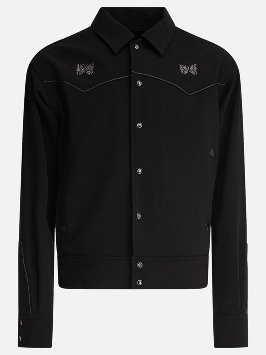 Overshirt jackets Logo  Black - Needles Men | PLP | VIETTI Online Store 
