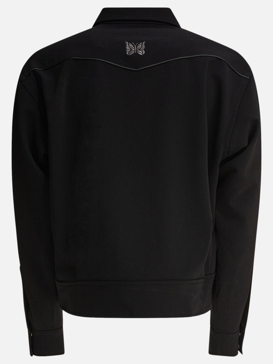 Overshirt jackets Logo  Black - Needles Men | PLP | VIETTI Online Store | 2
