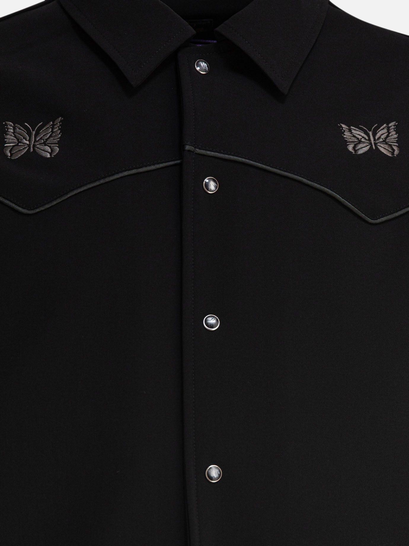Overshirt jackets Logo  Black - Needles Men | PDP | VIETTI Online Store | thumbnail_3