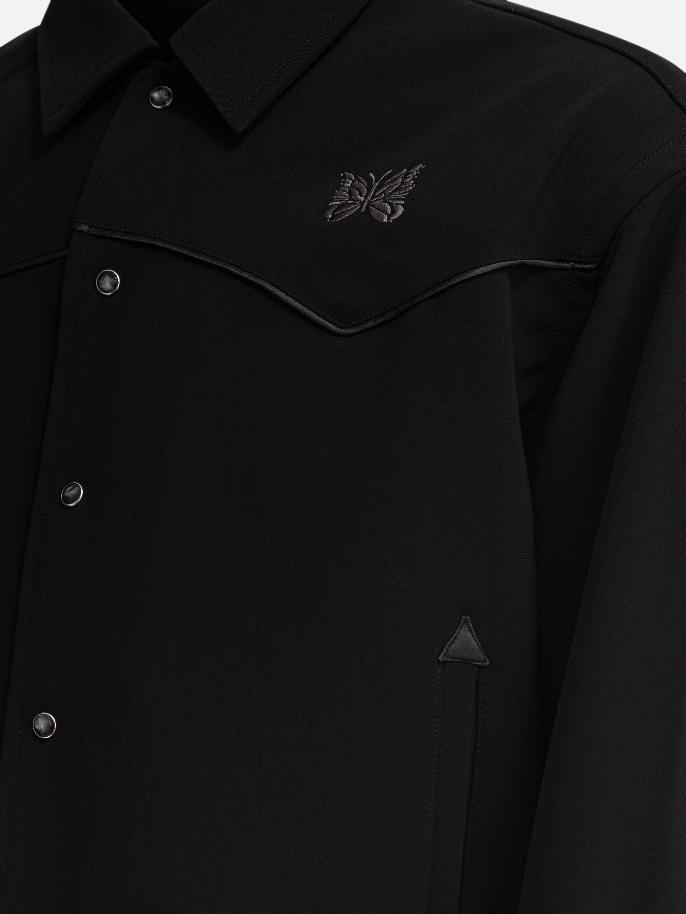 Overshirt jackets Logo  Black - Needles Men | PDP | VIETTI Online Store | thumbnail_4