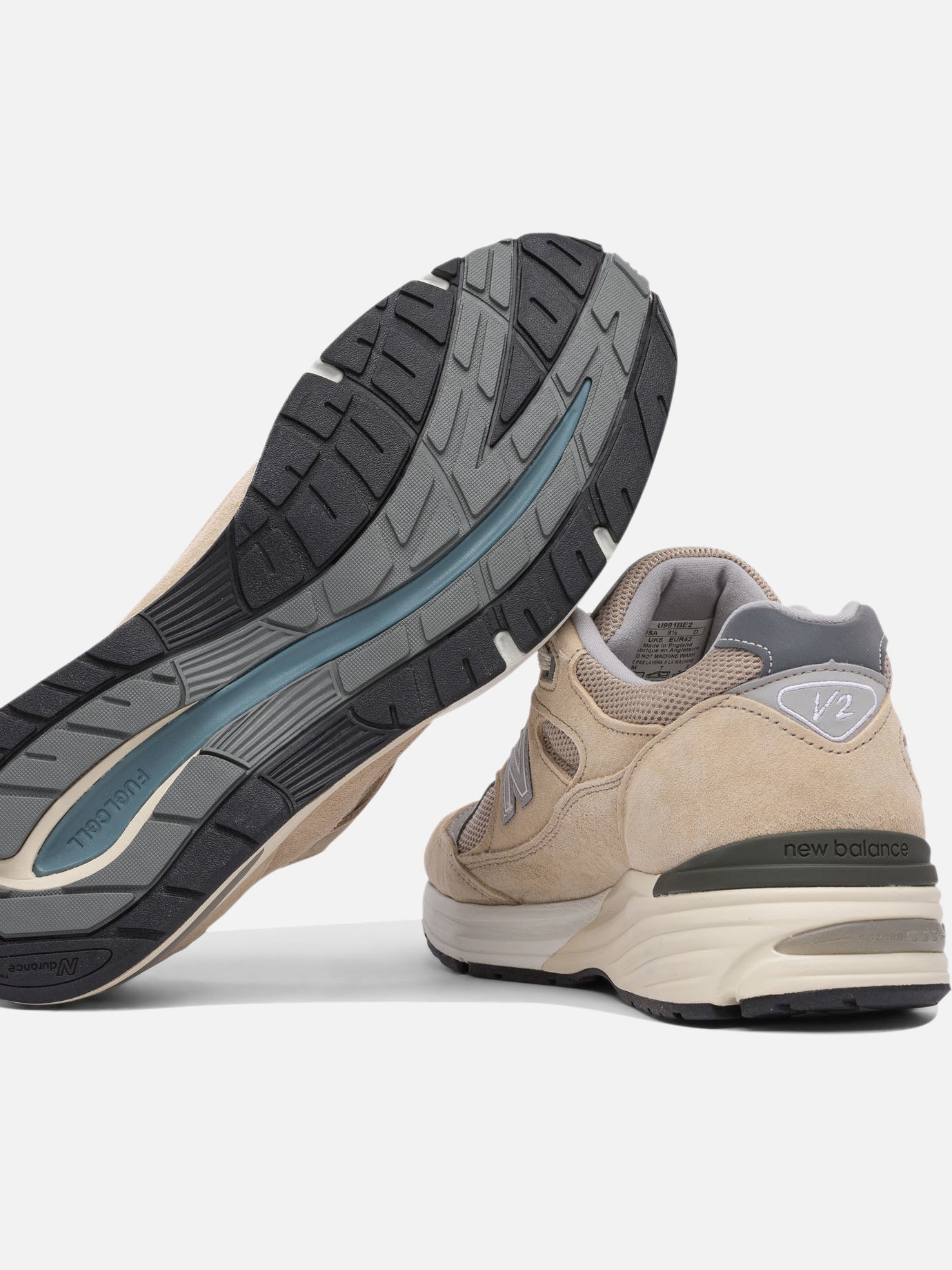 New Balance &quot;Elevated Essentials Made in UK991V2&quot; Sneakers 13306058_8 Beige thumbnail_5