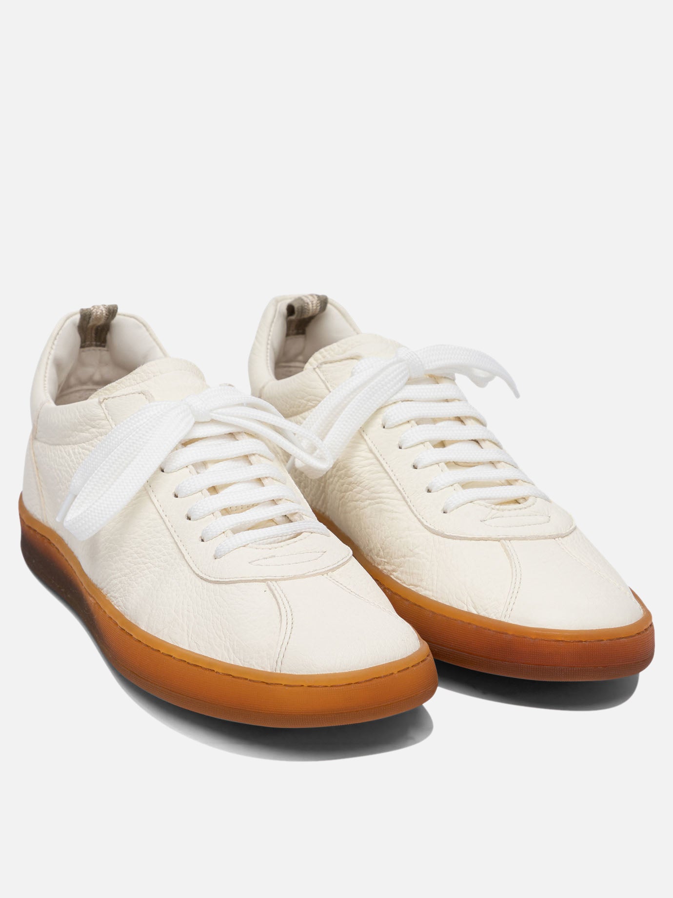 Low top sneakers 100% deer leather - 100% rubber  White - Officine Creative Men | PDP | VIETTI Online Store | thumbnail_2